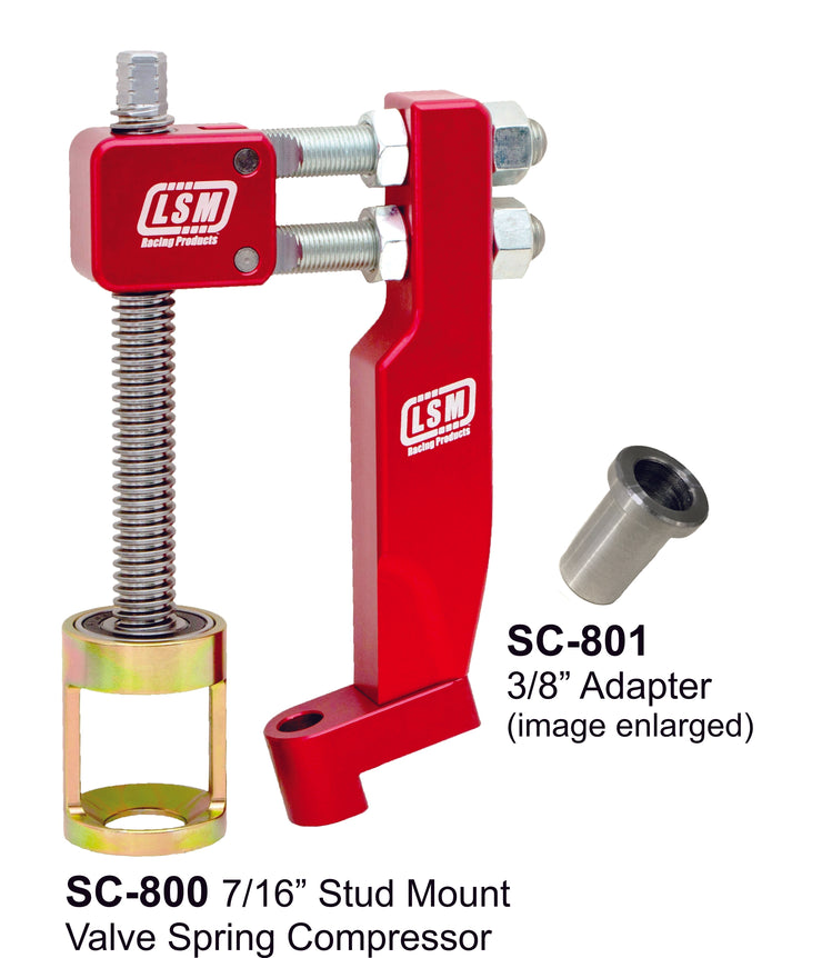 The SC-800™ is for removing valve springs on cylinder heads with 7/16" or 3/8" stud mount rockers.